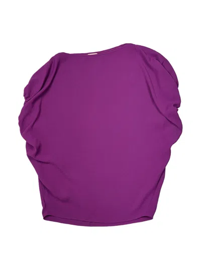 N°21 Drawstring Short Dress In Purple