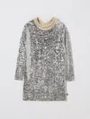 N°21 Dress N° 21 Kids Color Camel In Metallic