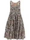 N°21 Dress With Floral Paillettes Pattern In Multi