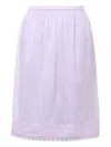 N°21 Elastic-waist Silk Midi Skirt In Purple