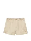 N°21 Elasticated Tailored Shorts In Neutral