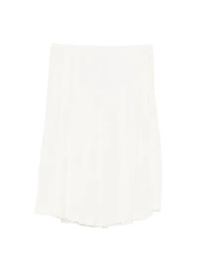 N°21 Elasticated-waistband Pleated Skirt In Neutral