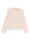 N°21 Embellished Crew-neck Sweater In Neutral