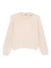 N°21 Embellished Fluffy Sweater In Pink