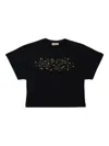 N°21 T-shirt In Jersey Di Cotone Con Logo Hotfix In Black