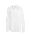 N°21 Embroidered Collar Blouse With Chest Pocket In White
