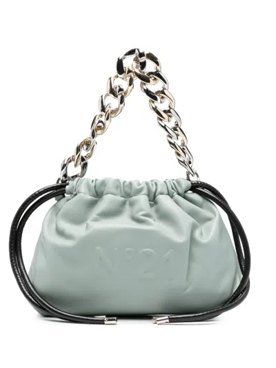 N°21 Eva Chain-link Shoulder Bag In Green