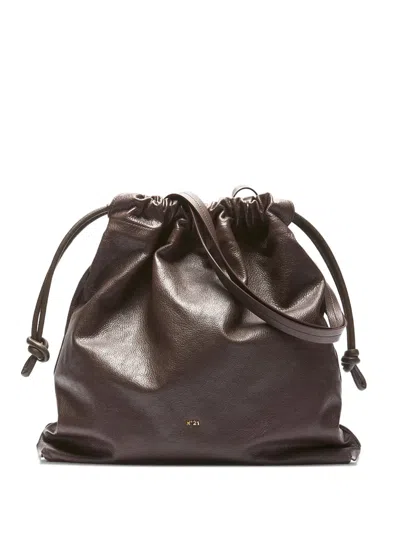 N°21 Eva Drawstring Shoulder Bag In Brown
