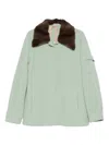 N°21 Faux-fur Collar Jacket In Green