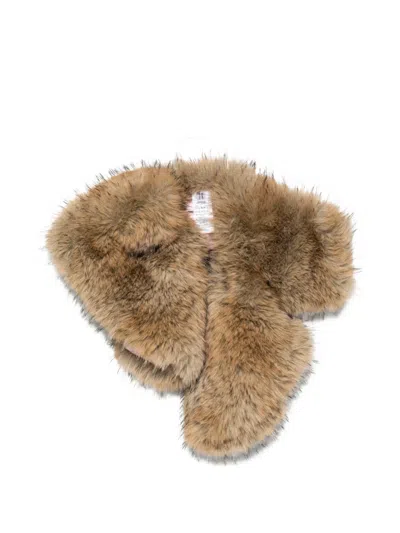 N°21 Faux-fur Scarf In Brown