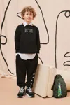 N°21 Polo-collar Sweatshirt In Black