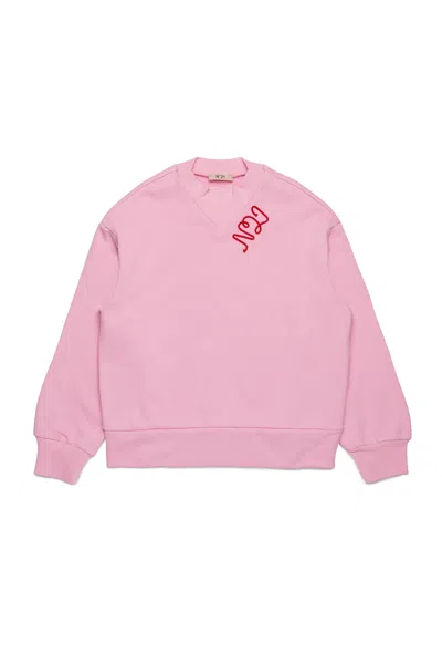 N°21 CREW-NECK SWEATSHIRT WITH CURSIVE LOGO