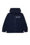 N°21 Zip-up Hoodie In Blue
