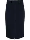 N°21 Figure-hugging Midi Skirt With Front Zipper