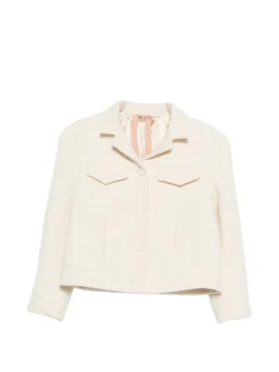 N°21 Flap-pocket Jacket In Neutral