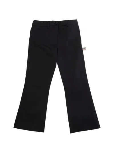 N°21 Kids' Flared Trousers In Black