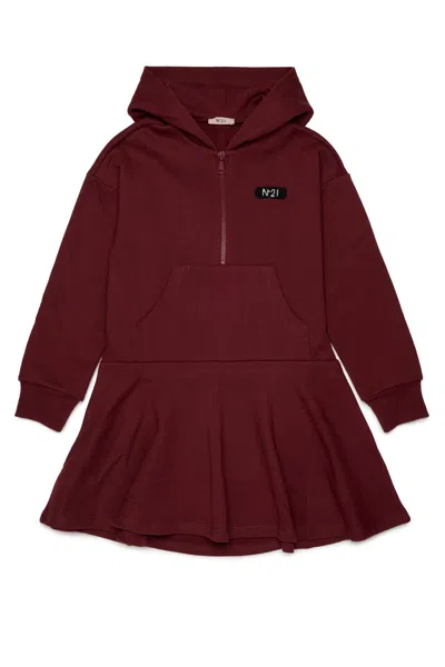 N°21 FLEECE DRESS WITH LOGO