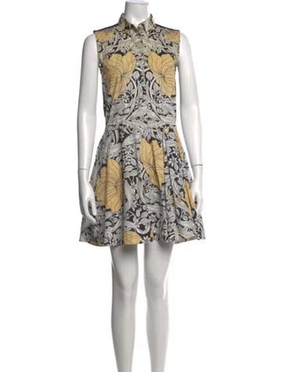 Pre-owned N°21 Floral Print Mini Dress In Multicolor