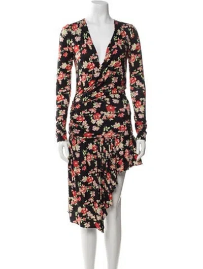 Pre-owned N°21 Floral Print Mini Dress W/ Tags In Multicolor
