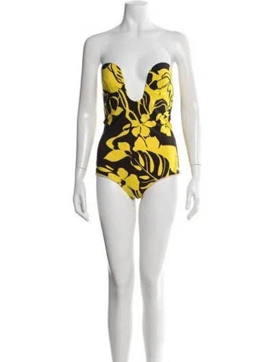 Pre-owned N°21 Floral Print One-piece In Multicolor