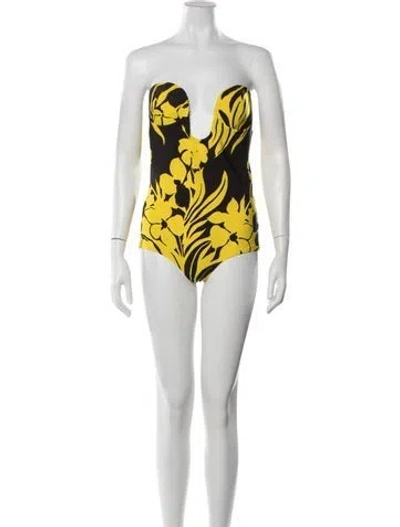 Pre-owned N°21 Floral Print One-piece W/ Tags In Multicolor