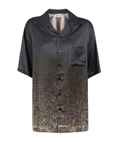 N°21 N21 Floral Printed Satin Shirt