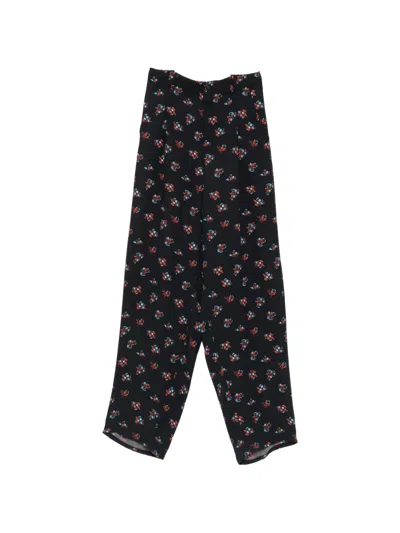 N°21 Floral-pattern Pleated Trousers In Animal Print