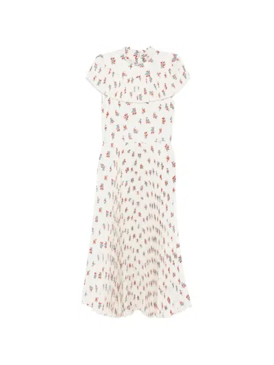 N°21 Floral-print Midi Dress In White