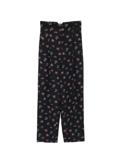 N°21 Floral-print Pleated Trousers In Multi