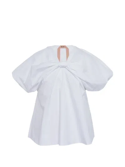 N°21 Front Bow Detail Blouse In White