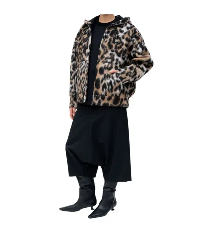 N°21 N21 Fur Coat In Animal Print