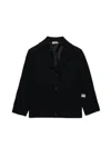 N°21 Giacca Blazer Monopetto In Crêpe In Black