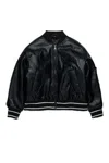 N°21 Logo-embossed Bomber Jacket In Black