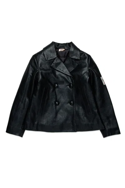 N°21 DOUBLE-BREASTED COATED FABRIC JACKET