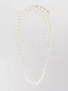 N°21 Gold Chain Necklace Pearl Beads In White