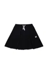 N°21 Cotton Skirt In Black