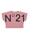 N°21 Graphic-print Cotton T-shirt In Pink
