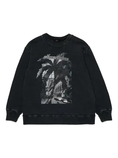 N°21 Kids' Graphic-print T-shirt In Black