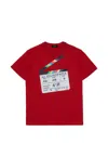 N°21 그래픽 프린트 티셔츠 In Red