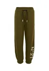 N°21 Green Trousers For Kids With Logo In Green