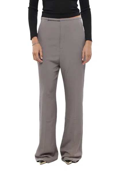 N°21 Grey Flat Front Pants In Gray
