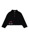 N°21 Half-zip Sweatshirt In Black