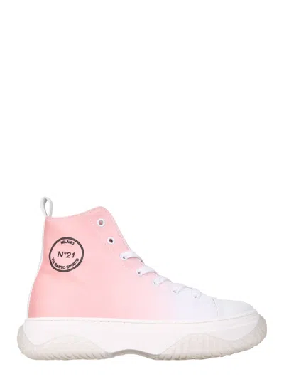 N°21 High Bonnie Sneaker - Oversized Rubber Sole In White