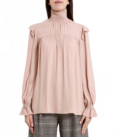 N°21 High Neck Blouse In Rose In Pink
