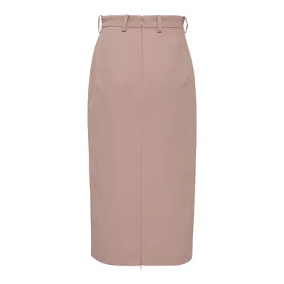 N°21 High Waist Pencil Skirts In Brown