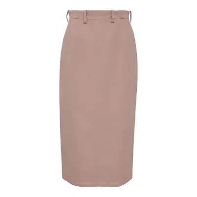 N°21 High Waist Pencil Skirts In Brown