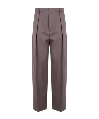 N°21 High-waisted Casual Trousers In Brown