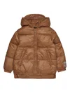 N°21 Hooded Quilted Jacket In Brown