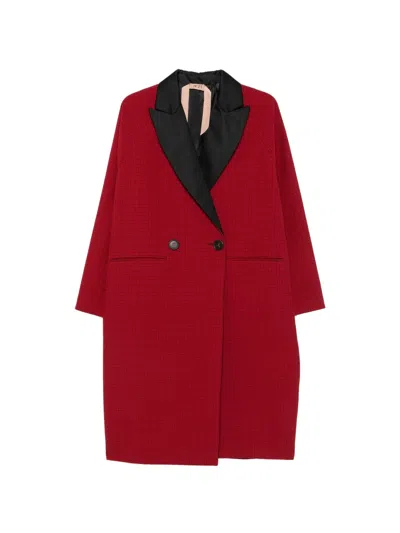 N°21 Houndstooth Double-breasted Coat In Multi