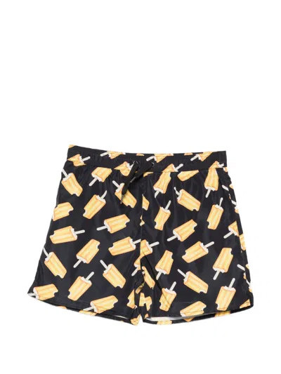 N°21 Kids' Ice Cream-print Swim Shorts In Multi